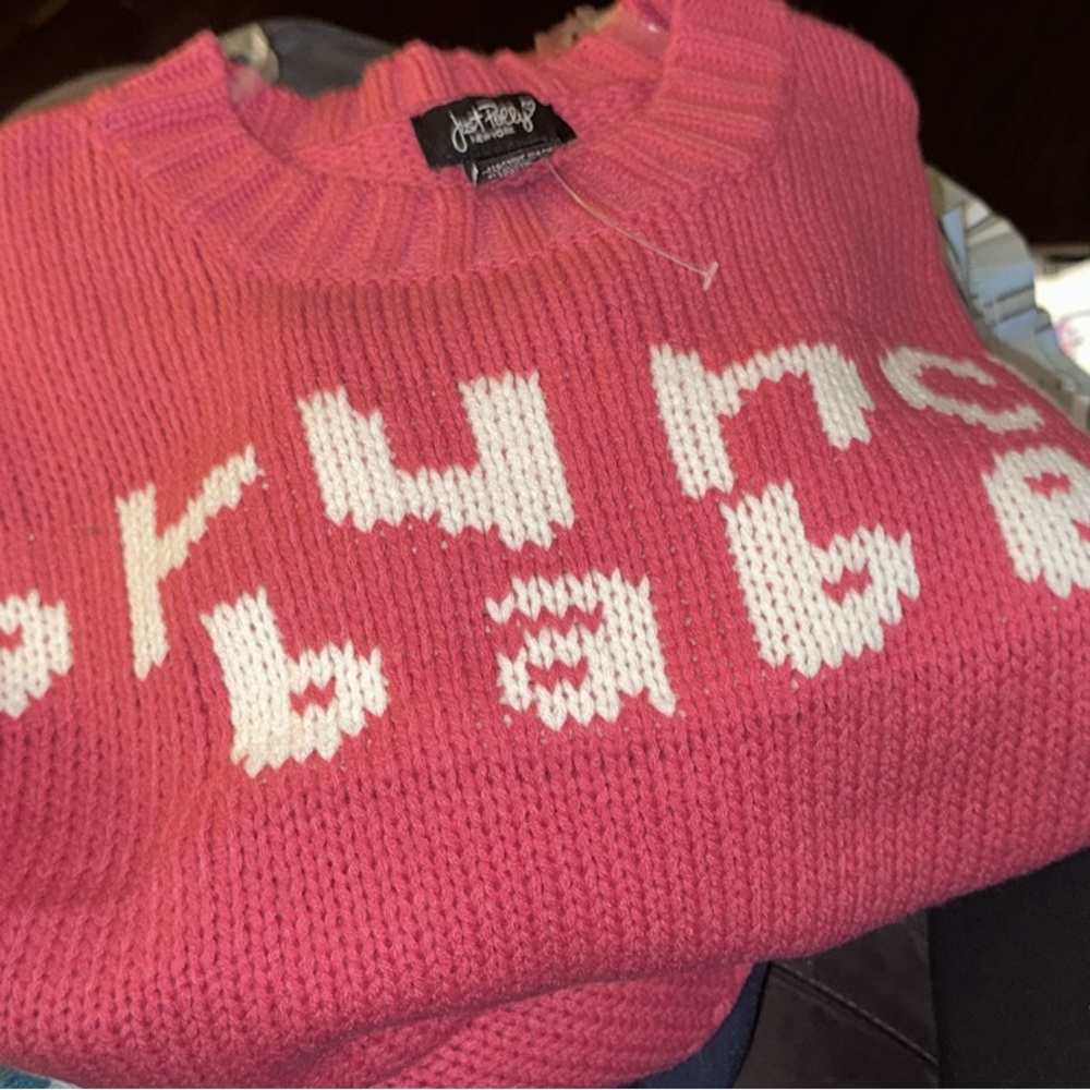 Hot Pink Women's brunch babe Sweater
